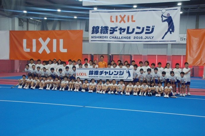 テニスイベント「LIXIL 錦織チャレンジ」に錦織圭が登場（2016年7月12日）