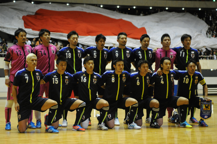 フットサルブラジル代表との国際親善試合に挑んだ日本代表  参考画像（2012年10月24日）