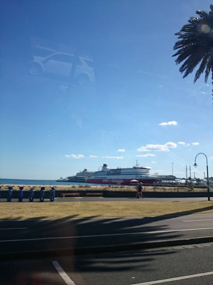 出港を待つタスマニア行きのSprit Tasmania