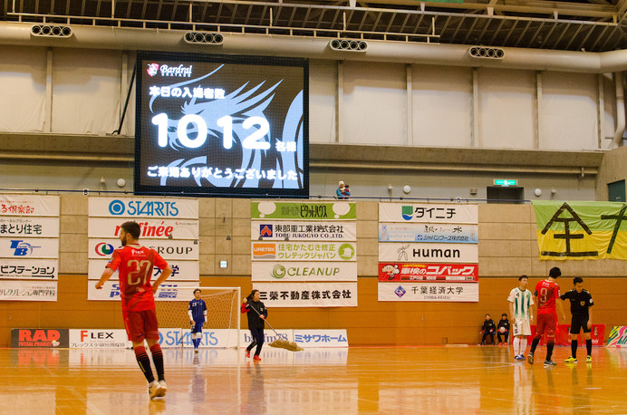 Fリーグ第27節、星翔太（バルドラール浦安）がヴォスクオーレ仙台で復帰。決勝ゴールを決めた（2017年1月7日