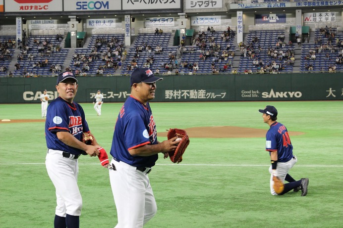 試合前練習