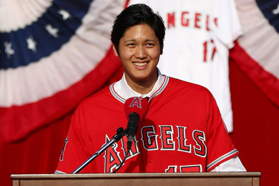 エンゼルス入団を決めた大谷翔平【写真：Getty Images】