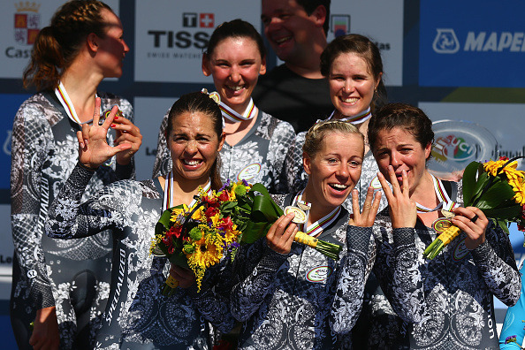 2014年UCIロード世界選手権、女子エリート・チームTTでスペシャライズド・ルルレモンが優勝