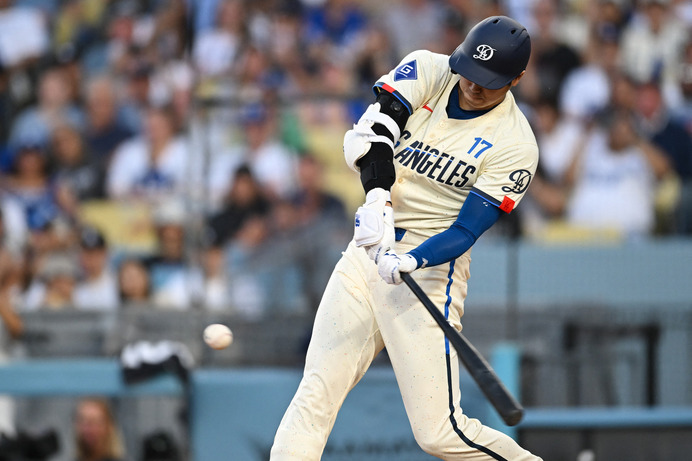【MLB】「オオタニのトリプル」大谷翔平、28号ならずも右中間への会心162キロ三塁打　全打席出塁で打率は.314