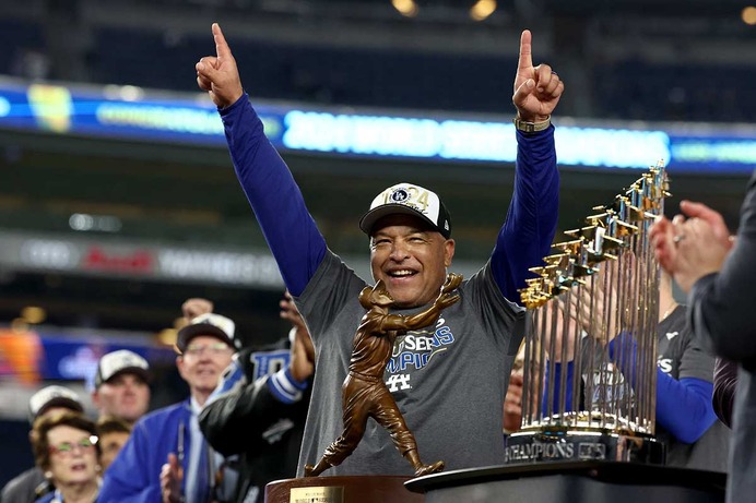 【MLB】「決断力は的確だった」ロバーツ監督、米誌の最優秀監督に選出 　「.627」は現役監督トップで歴代5位