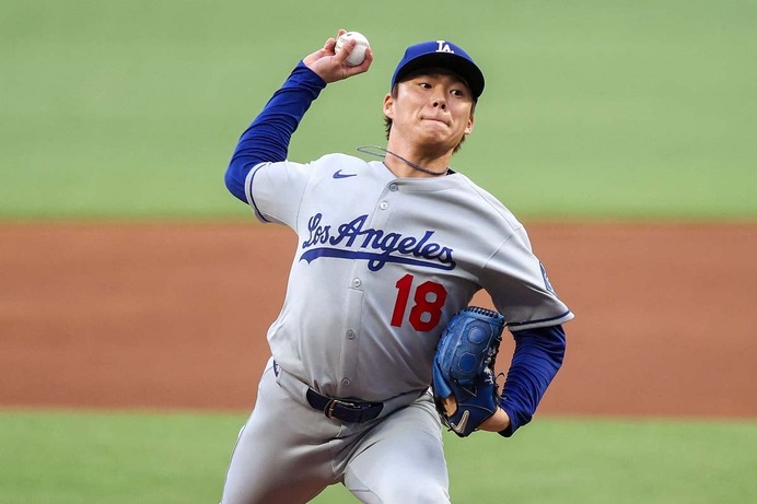 【MLB】山本由伸、圧巻の“6回1安打投球”で強力ブレーブス打線を0封　米記者称賛のパフォーマンス「防御率0.90は誤植ではない」