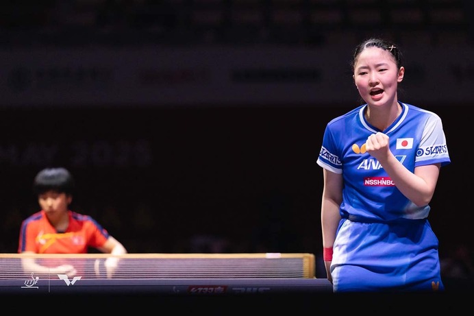 張本美和、金琴英とのフルゲーム激闘制しリベンジ成功　北朝鮮の難敵退け4回戦へ、シンガポール勢と激突【世界卓球2025】