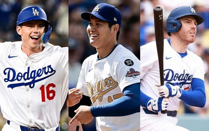 【MLB】ナ・リーグ最多得票の大谷翔平に続いたドジャース勢　首位打者スミスは「球界屈指の攻撃力」フリーマンも「好調を維持」