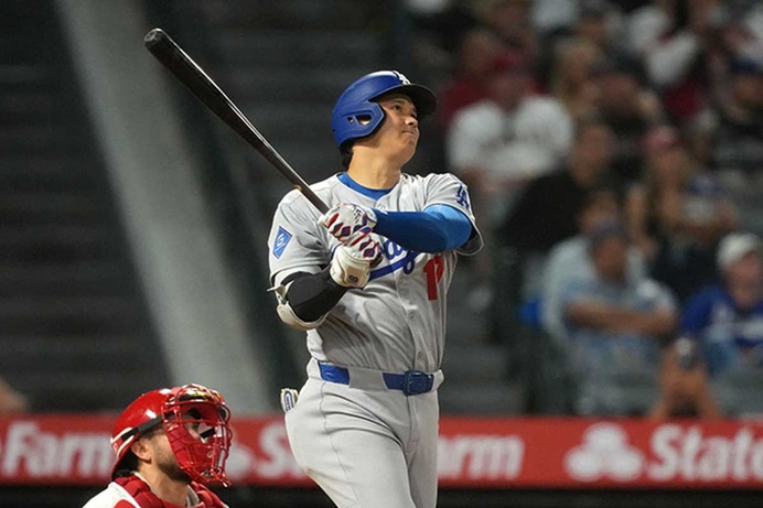 【MLB】大谷翔平、古巣エンゼルス戦で放った42号メモリアル弾　打球速度“100マイル”の一発に現地記者「今年の圧倒的なMVPだ」
