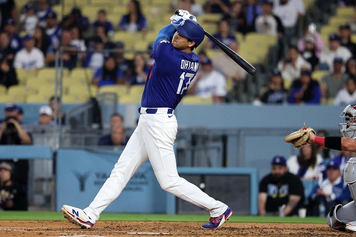 【MLB】大谷翔平、“179キロ二塁打”直前の一幕に実況注目「ナイスプレーだ」　古巣エ軍相手の行動に「彼は常に準備万端」