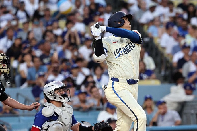 【MLB】大谷翔平「1番DH」スタメン　初対決の若手右腕から4試合ぶり“4号アーチ”なるか、44試合連続出塁継続中