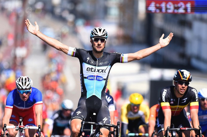 2015年ベルギー・ツアー第1ステージ、トム・ボーネン（エティックス・クイックステップ）が優勝