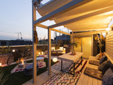 木造住宅用「屋上グランピングテラス」…ウッドデッキや日よけを装備 画像