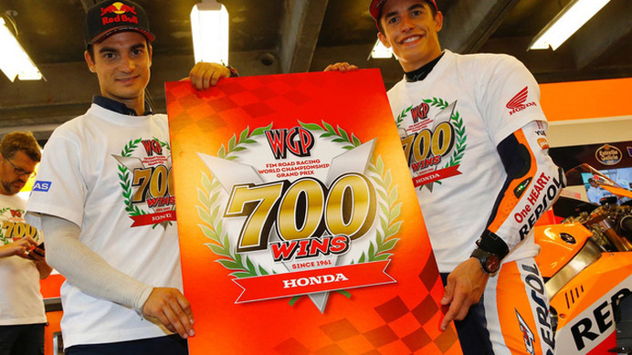 ホンダがFIMロードレース世界選手権シリーズで通算700勝を達成