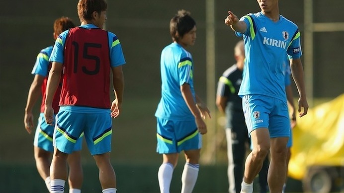 サンパウロで練習する日本代表（6月11日）　(c) Getty Images