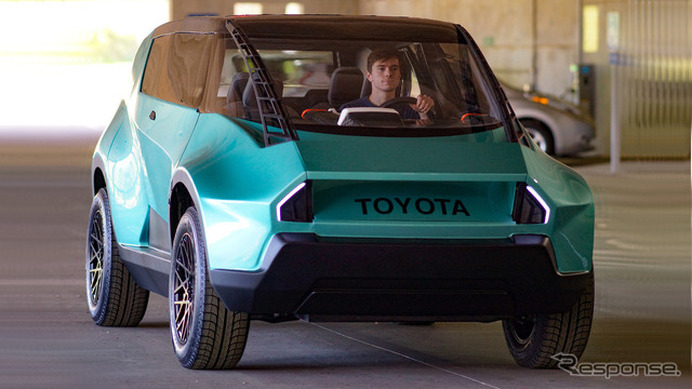 写真は、トヨタと米国クレムソン大学の国際自動車研究センターの学生が、共同開発したコンセプトカーのuBox。4月に発表。
