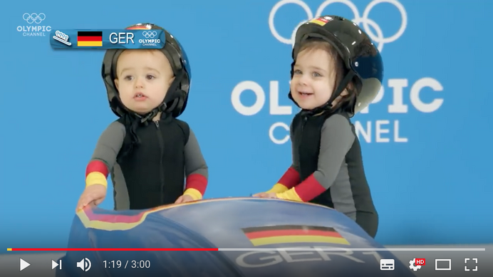 Youtube「If Cute Babies Competed in the Winter Games」より