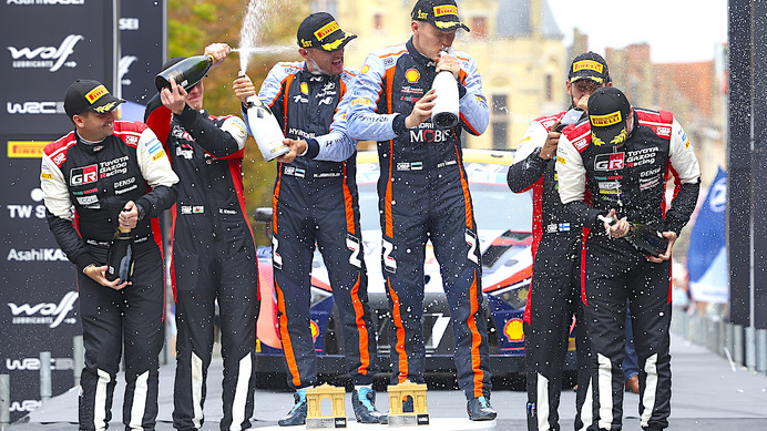 【WRC】第9戦　トヨタ、ロバンペラ王者決定にヒョンデのタナックが「待った」の連勝