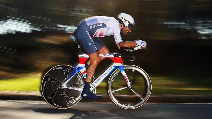 2014年UCIロード世界選手権・男子エリート個人TT、ブラッドリー・ウィギンス（イギリス）が優勝優勝