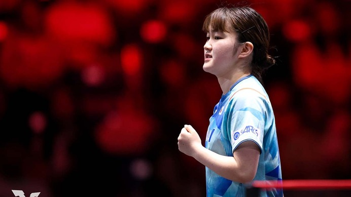 大藤沙月、圧勝の20歳が振り返った初陣「1試合目ということで……」　ハードスケジュールにも笑顔、次戦は40歳のベテランと対戦へ【シンガポールスマッシュ】