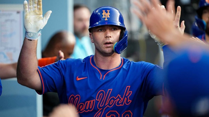 【MLB】メッツのアロンソ、ドジャース戦“13号14号アーチ”で量産5打点　鈴木誠也と並ぶ「NLトップ53打点」