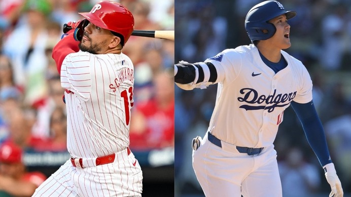 【MLB】「パワーランキング」で大谷翔平は3位、1位は本塁打トップのシュワーバー　MVP争いも「オオタニが追う展開」と公式サイト