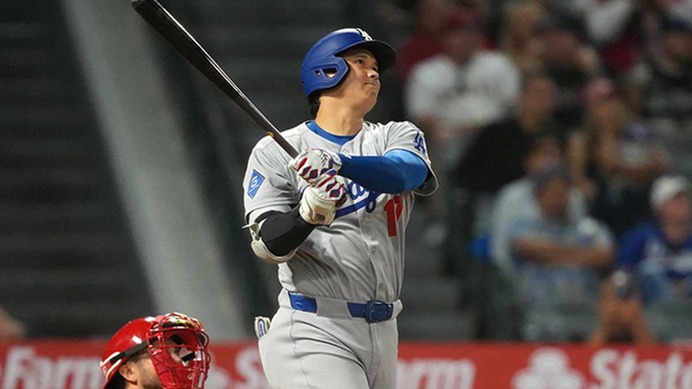 【MLB】大谷翔平、古巣エンゼルス戦で放った42号メモリアル弾　打球速度“100マイル”の一発に現地記者「今年の圧倒的なMVPだ」