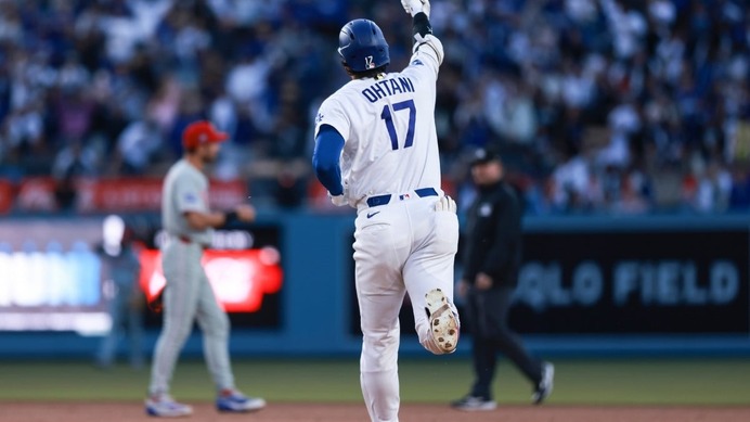 【MLB】「ちょっとバットの先だった」大谷翔平、2戦連発10号アーチ含む猛打賞でドジャース6連勝　自身の打撃に「あとは打球角度」