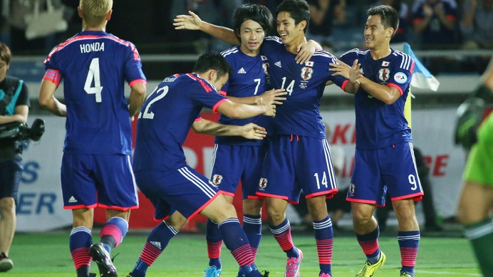 サッカー日本代表対ベネスエラ代表（2014年9月9日（c）Getty Images）