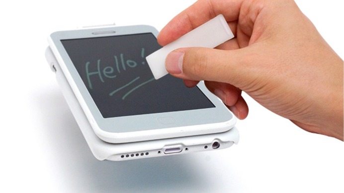 ペーパーレスでメモを書いて消せるiPhone6用のハードシェルタイプケース登場