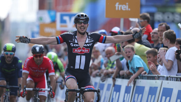 2015年バイエルン一周第2ステージ、ジョン・デゲンコルブ（ジャイアント・アルペシン）が優勝