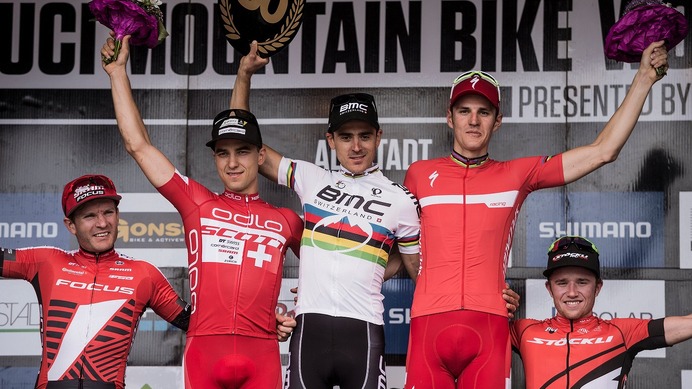 2015年UCI MTBワールドカップ・クロスカントリー第2戦ドイツ男子、ジュリアン・アブサロンが優勝