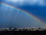 【話題】東京にもこんなにきれいな虹がかかるんですね。 画像