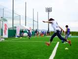 ゲームで考えピッチで実践…親子サッカー教室にトライ「サカママフェスタin福島」 画像