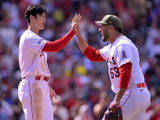 【MLB】宝刀封印2安打9奪三振と“一発病”克服の大谷翔平に対し、同僚捕手は「要するに彼は何を投げても良い」と本音 画像