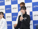 張本美和、パリ五輪へ向けて単複強化誓う　スポーツアンバサダー就任の石川佳純さんは「日々成長している」「15歳とは思えない」と賛辞 画像
