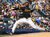 【MLB】人類最速左腕、36歳チャップマンがシンカーで「167キロ」計測　大谷翔平が思わず腰を引いた剛速球 画像