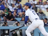 【MLB】大谷翔平、初回先頭打者で右翼線ツーベース　CY賞右腕シャーザーからチャンスメーク 画像