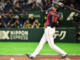 【WBC2026】侍ジャパン、大谷翔平の“188キロ”右翼線二塁打で好機を演出　山本由伸が初回無失点の立ち上がり 画像