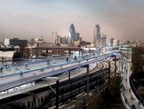 ロンドンで自転車専用道「SkyCycleネットワーク」の提案 画像