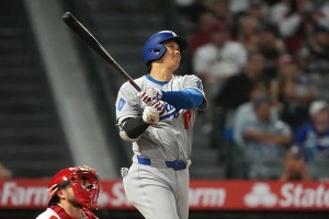 【MLB】大谷翔平、古巣エンゼルス戦で放った42号メモリアル弾　打球速度“100マイル”の一発に現地記者「今年の圧倒的なMVPだ」 画像
