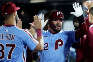 【MLB】“1試合4発”シュワーバー、力んで敗戦処理の野手から史上初の5本目ならず　「5本打った選手いるの？」とうっかり聞いてしまい…… 画像