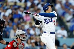 【MLB】大谷翔平、WCS初戦“爆速”先頭打者アーチで「新たなメジャー記録樹立」　米記者注目の一発「100マイル以上の投球を捉えた本塁打で……」 画像