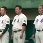 秋季県大会で決勝進出を決めて、感涙に咽ぶ安房の早川貴英監督（当時）