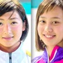 池江璃花子（左）と今井月、リオ五輪競泳日本代表に内定