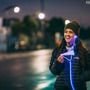 光ファイバ「Fibrance」を採用した、発光イヤホン「glow（グロウ）」