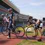 バンクを疾走できる自転車イベントが快晴の立川競輪場で開催