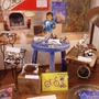 装飾が美しい年代物の自転車部品、純日本製のSUNTOUR（サンツアー）とイタリア製CAMPAGNOLO（カンパニョーロ）も展示
