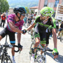 2015年ジロ・デル・トレンティーノ最終第4ステージ、リッチー・ポート（チームスカイ）（左）が総合優勝