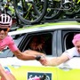 2015年ジロ・デ・イタリア第21ステージ、アルベルト・コンタドール（ティンコフ・サクソ）とオレグ・ティンコフ